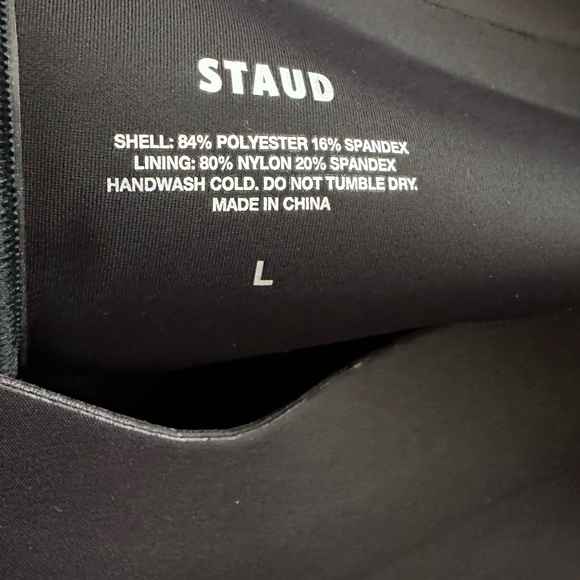 STAUD Black Asymmetrical One-Piece Swimsuit - Picture 9 of 14